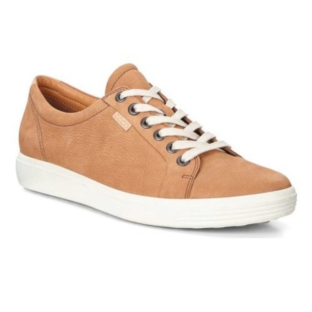 Ecco Womens Leather Loafer Sneakers shoes sz 7 Extra Width